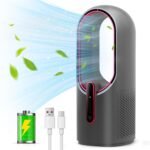 Misby rechargeable desk fan5000mah usb bladeless table fan of 11.8 in.jpg