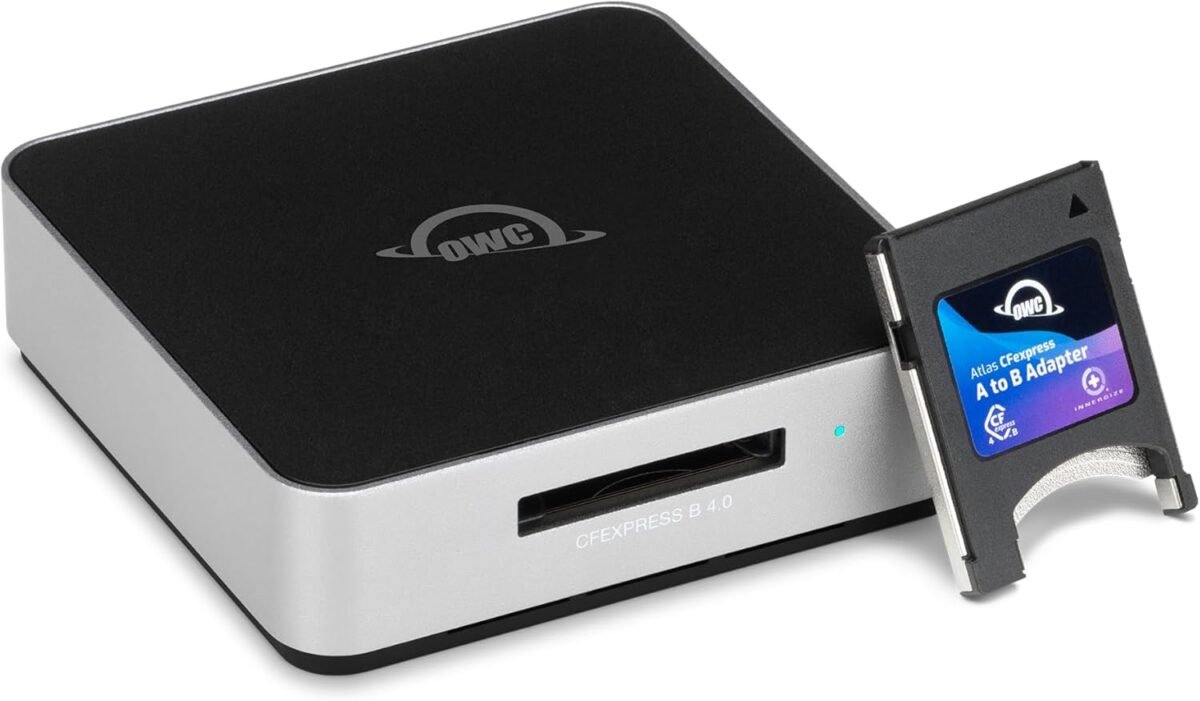 Owc atlas usb4 cfexpress 4.0 type b card reader 40gbs usb4 usb c por.jpg
