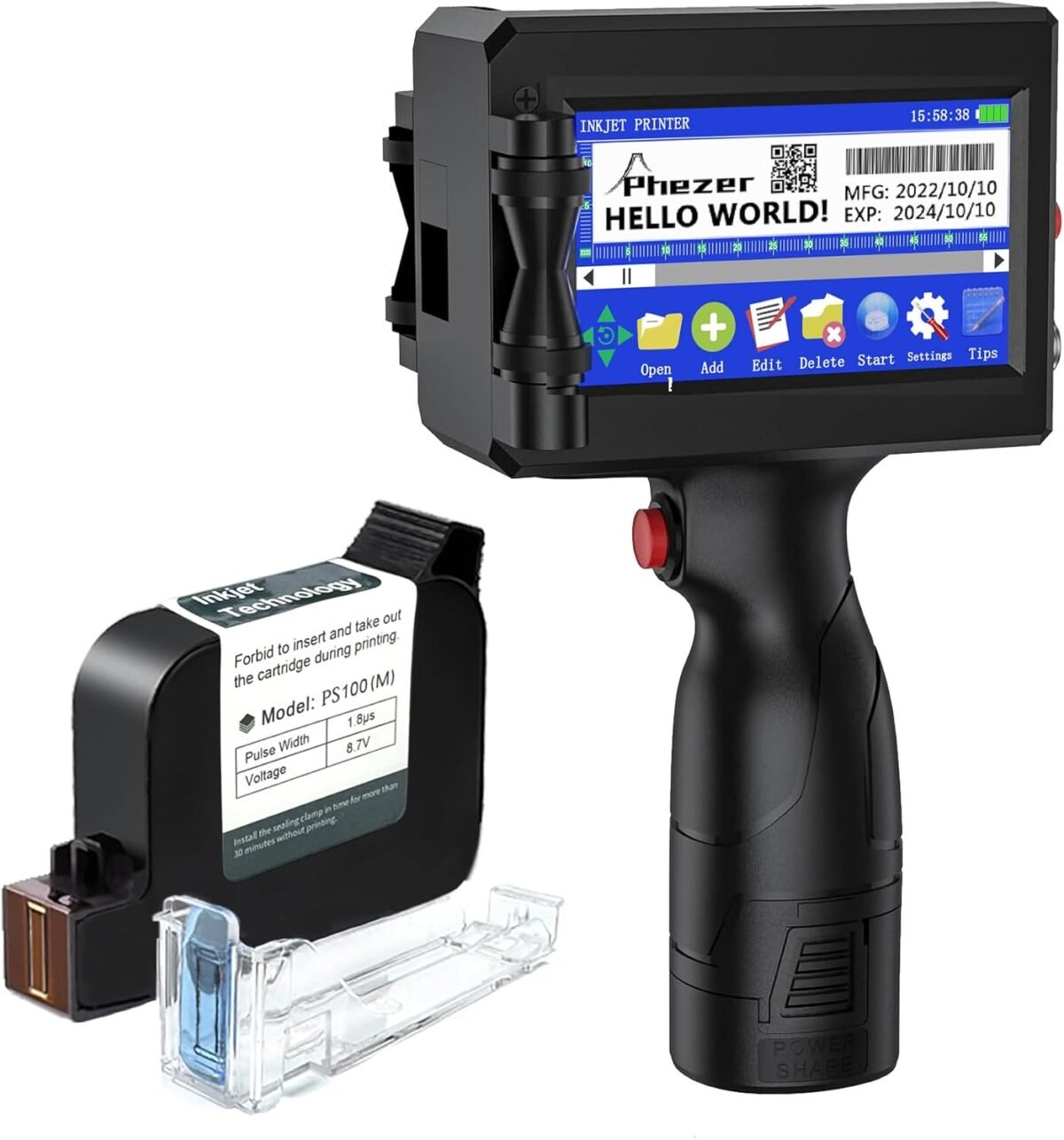 P15 handheld inkjet printer for flat surface 0.5 inch nozzle for qrcod.jpg