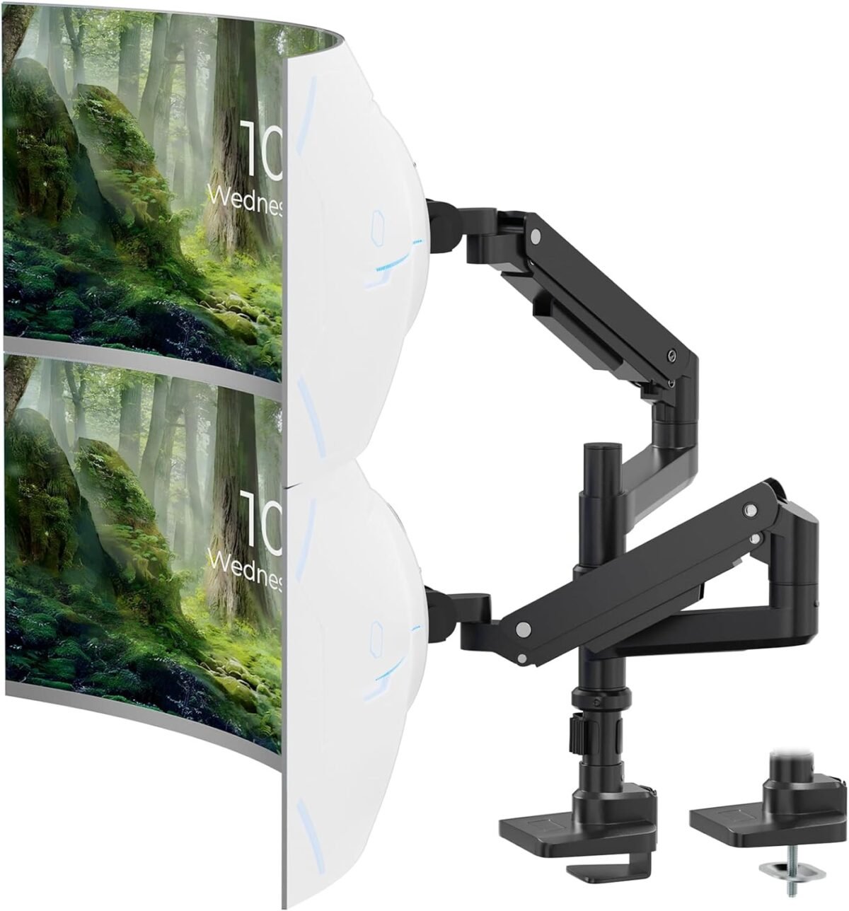Putorsen 17 49 inch premium aluminum heavy duty dual monitor arm for u.jpg