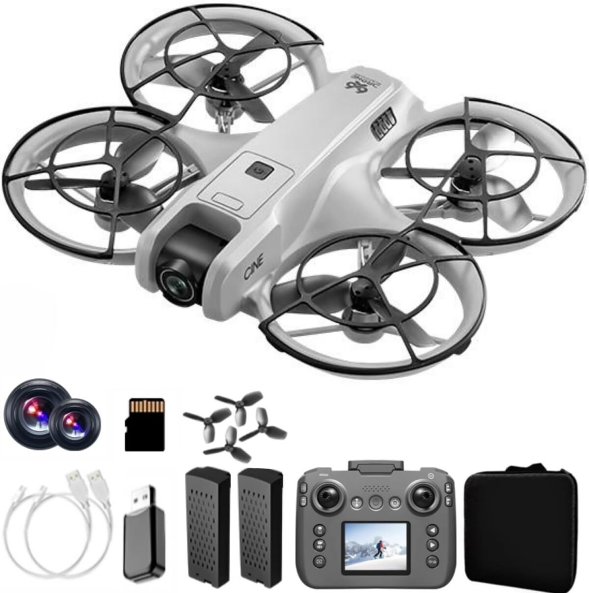 Rc drone with display screen dual cameras 180° adjustable 360° pro.jpg