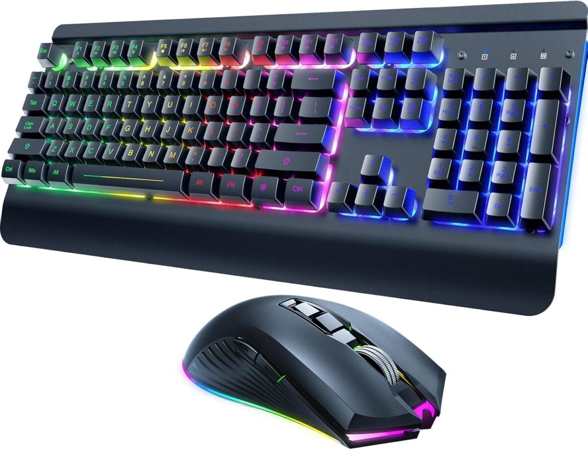 Risophy wireless gaming keyboard and mouse combo metal panel 7 color.jpg