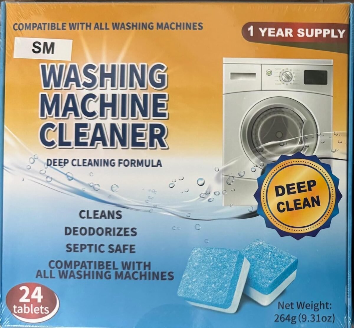 Sm washing machine cleaner 24 pack deep cleaning tablets for he fron.jpg