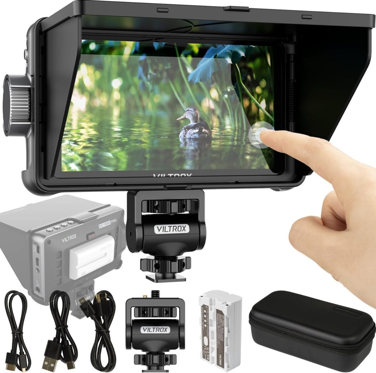 Viltrox camera field monitor dc 550pro 5.5 kit touch screen 4k hdmi d.jpg