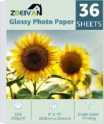 Zbeivan 8x10 photo paper glossy photo papers 36 sheets 8 x 10 inkjet.jpg