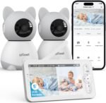 Iegeek split screen baby monitor with 2 camera and audio two 2k video.jpg