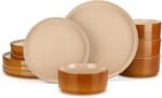 Vancasso onion ceramic plates and bowls sets 12 pieces brown dinnerwa.jpg