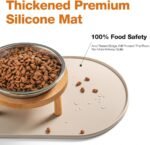 1754103136 elevated cat bowls with food mat6.3 inches shallow raised bowls whisk.jpg