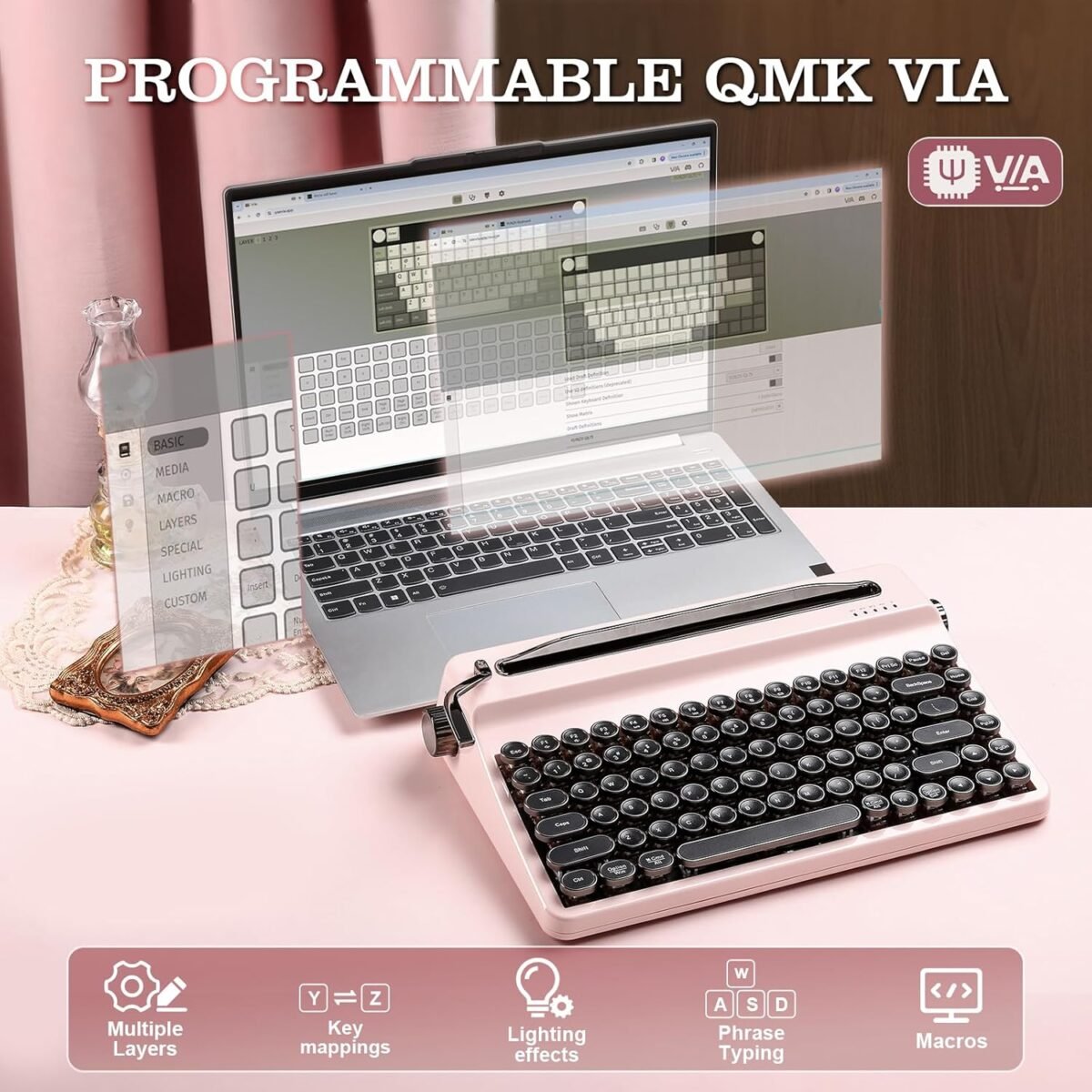 1754186307 yunzii ql75 wireless typewriter hot swap retro mechanical keyboardpun.jpg