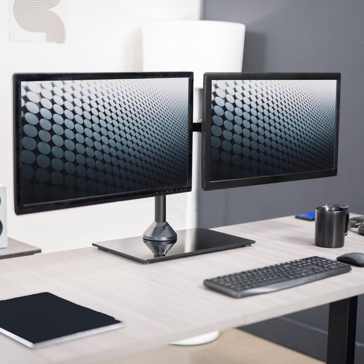 1754443891 vivo freestanding dual monitor stand with sleek glass base and adjusta.jpg