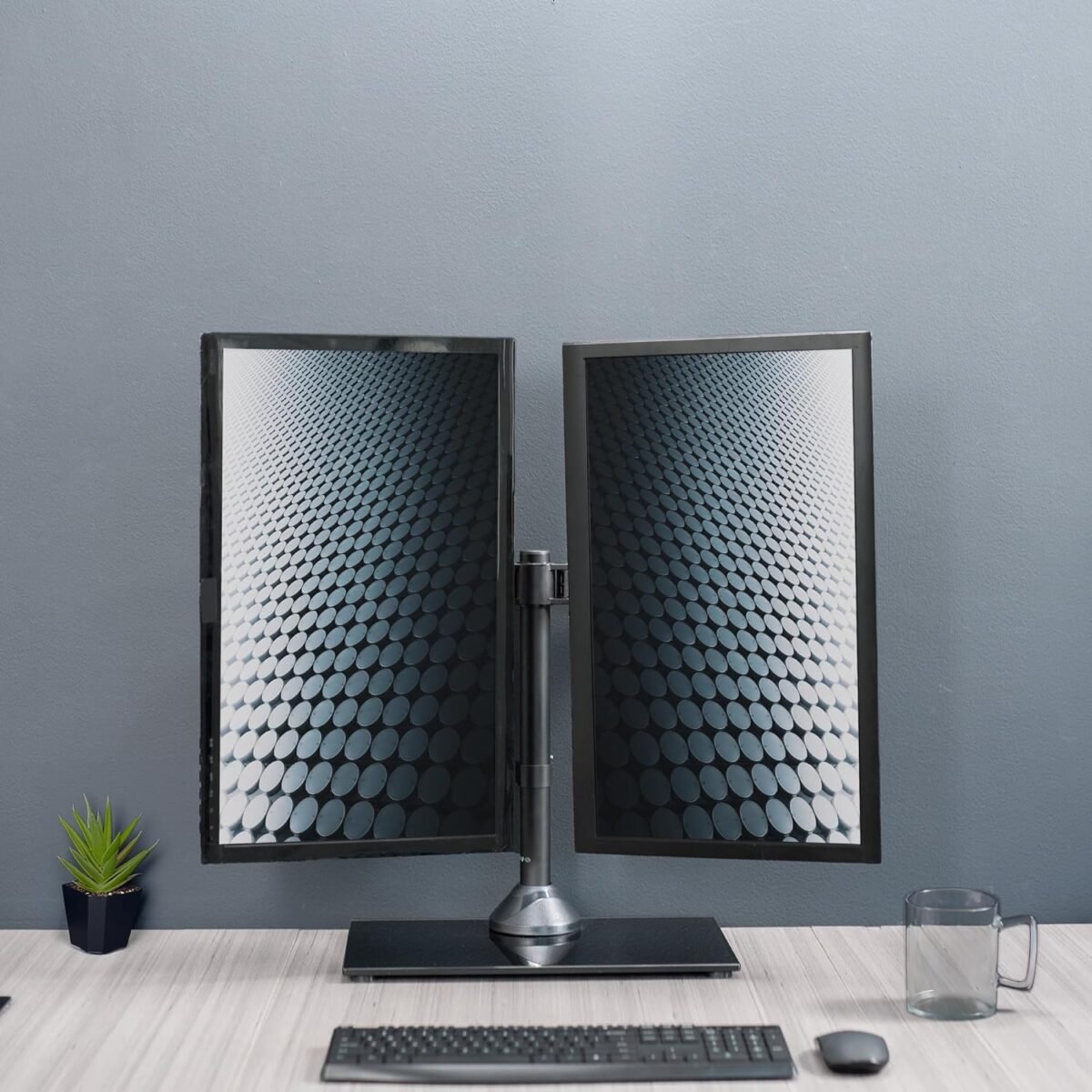 1754443896 vivo freestanding dual monitor stand with sleek glass base and adjusta.jpg