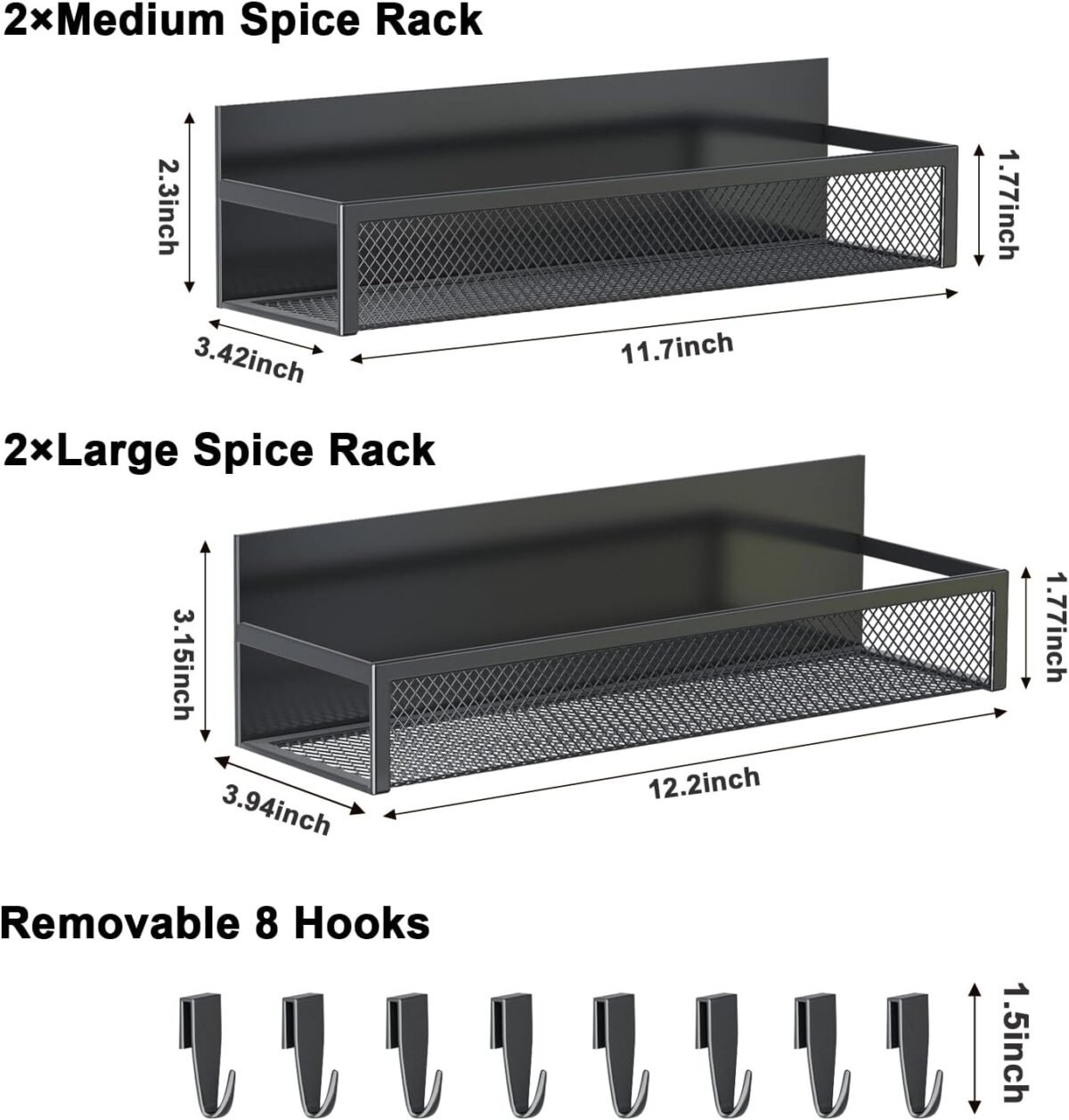 1754453718 magnetic spice rack for refrigerator 4 pack magnetic shelf fridge ma.jpg