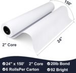 1754630976 voisen wide format paper6 rolls plotter paper 24 in x 150 ft cad bon.jpg