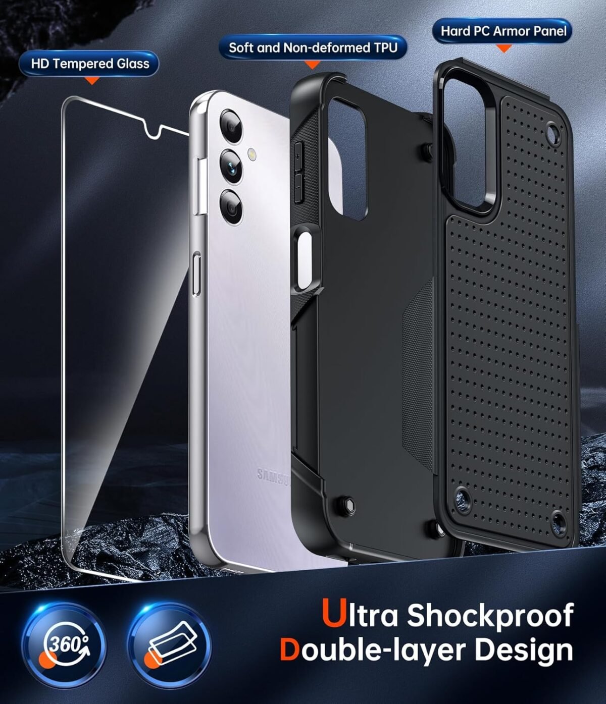 1754674283 leyi for samsung galaxy a14 5g phone case with galss screen protector.jpg
