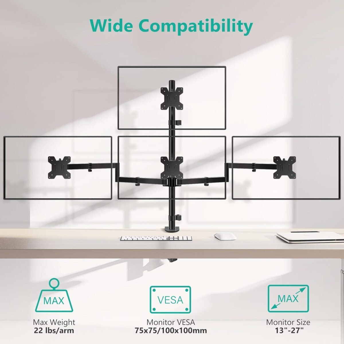 1755050573 wali quad monitor mount for 13 27 inch screens fully adjustable 4 mon.jpg