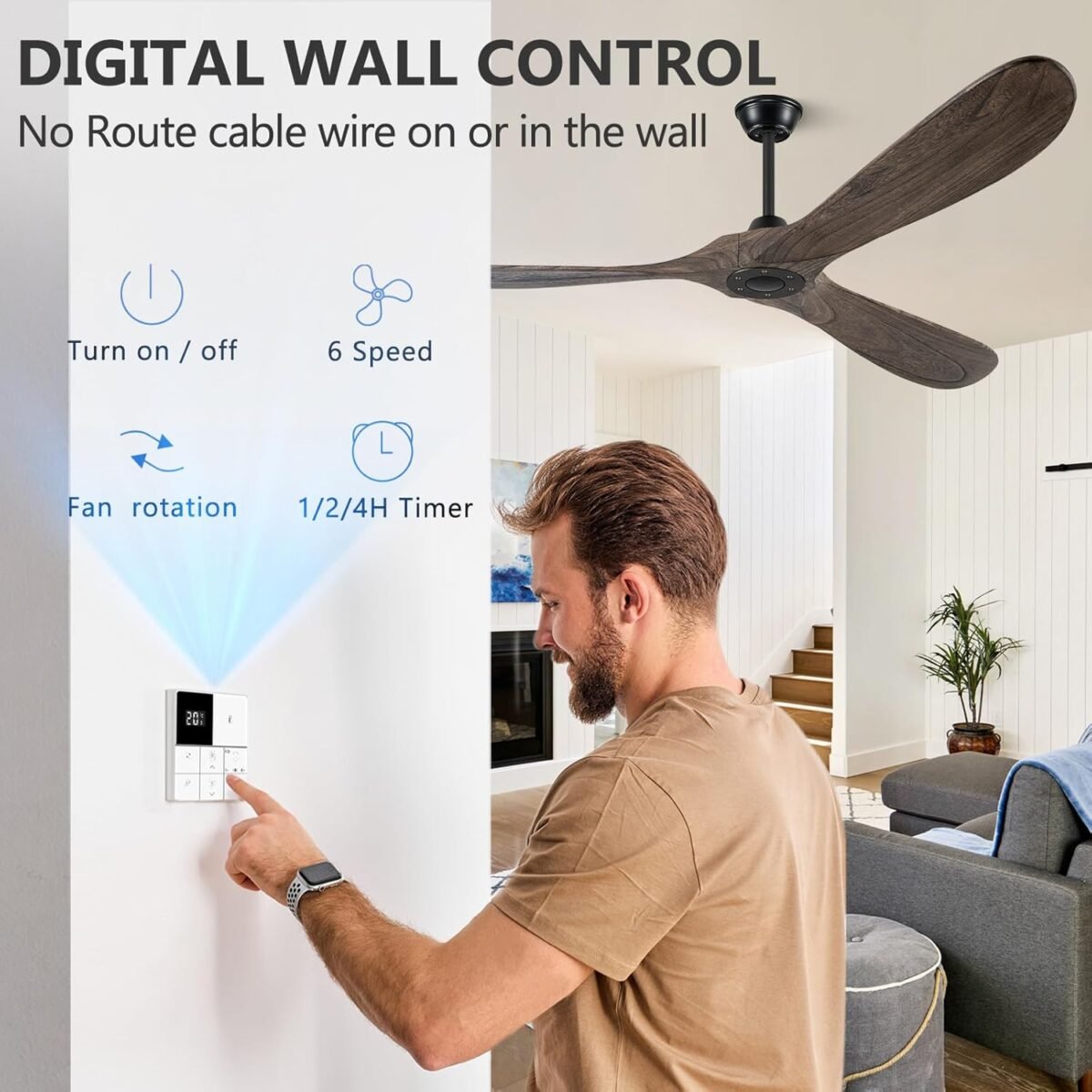 1755125845 eliora 60 ceiling fans without lights wood ceiling fan no light with.jpg