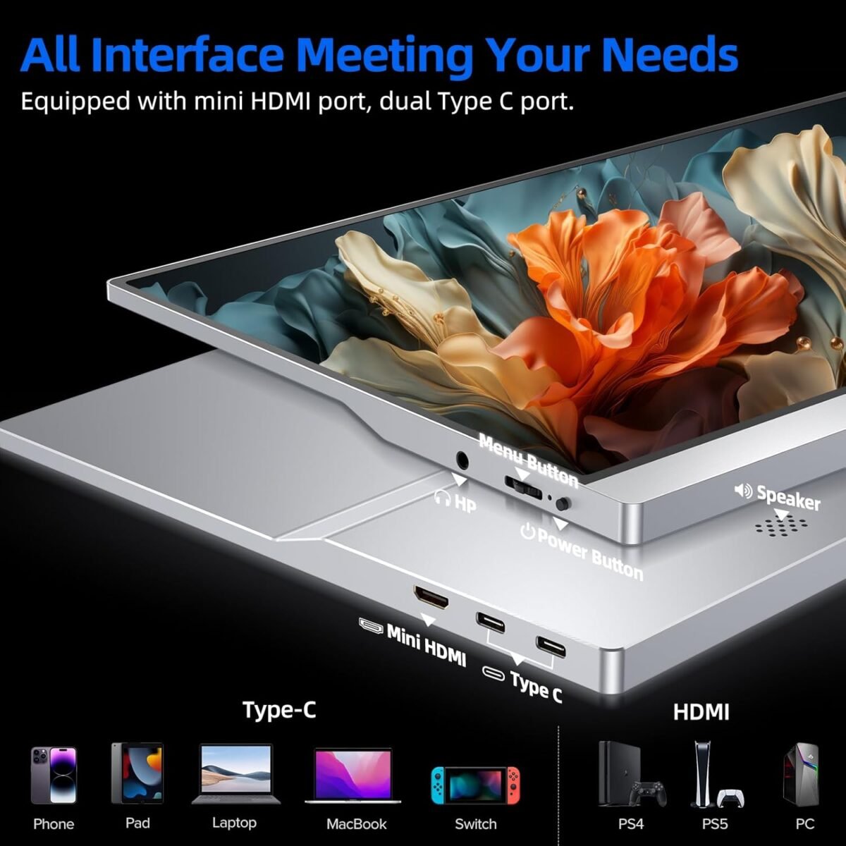 1755220316 uperfect portable monitor 4k 15.6 silvery 3840x2160 uhd hdr usb c m.jpg
