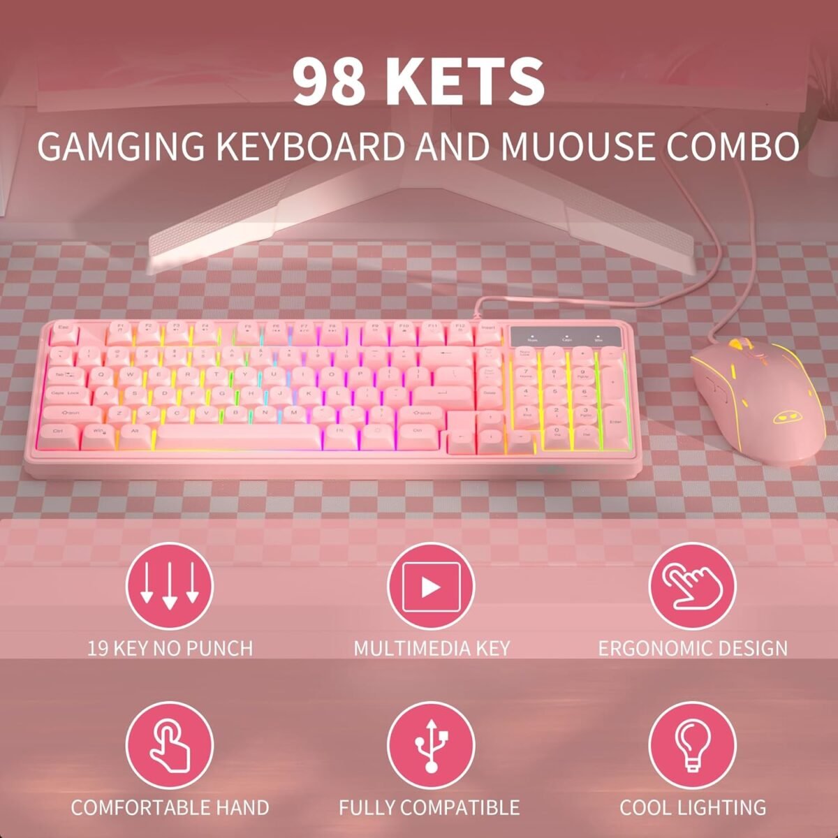1755398404 pink creamy keyboard and mouse combomagegee gk980 wired rgb backlit k.jpg