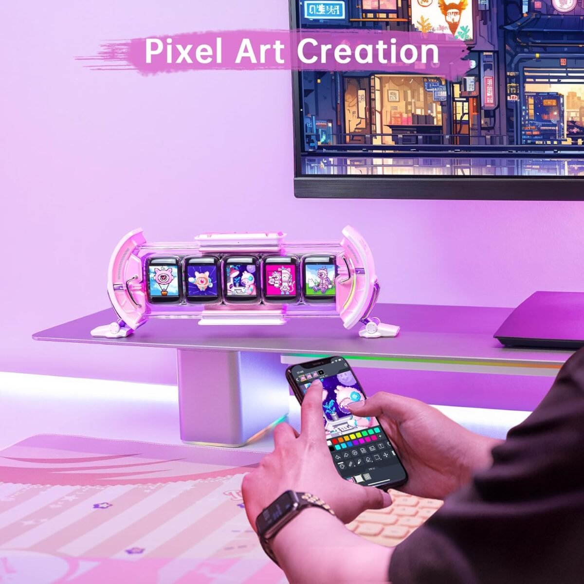 1755553856 divoom times gate cute gaming digital clock with smart app controlle.jpg