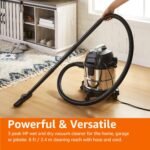 1755824610 amazon basics wet dry vacuum cleaner 4 gallon shop 3 hp stainless st.jpg