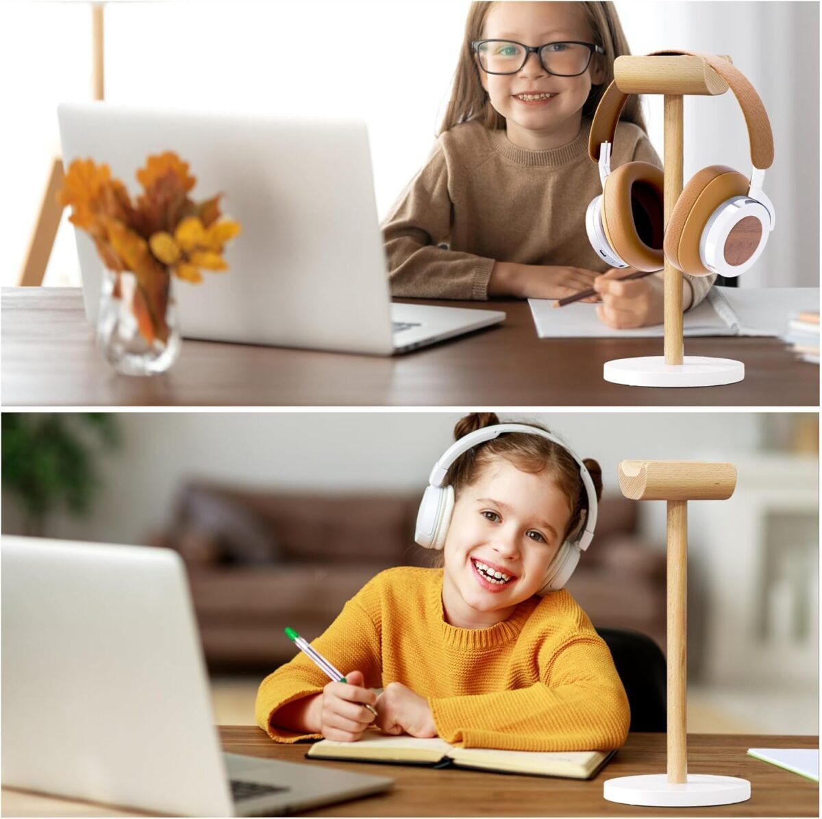 1755831543 wood headphone stand with marble base universal headset stand for des.jpg
