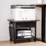 2 tier printer stand with storage drawer under desk rolling printer.jpg