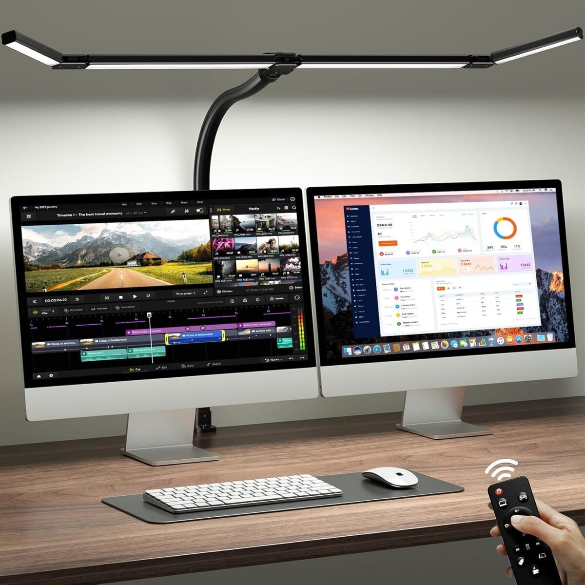 42 led desk lamp with clamp architect desk light with remote adjust.jpg