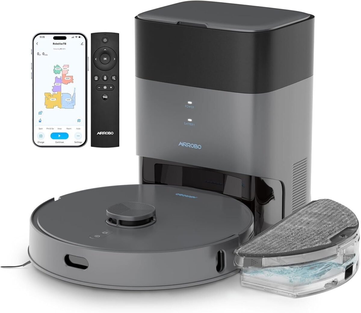 Airrobo t25 robot vacuum and mop combo 5500pa suction pet area smar.jpg