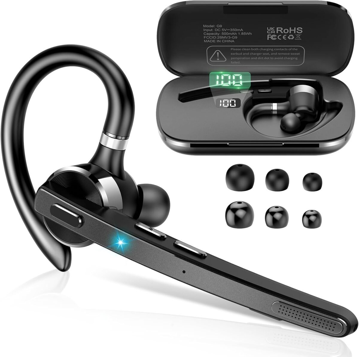 Bluetooth headset wireless bluetooth 5.3 earpiece 90hrs hands free h.jpg
