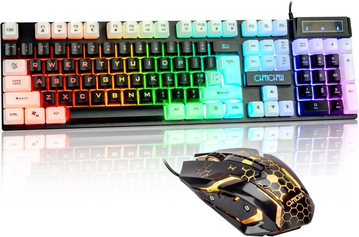 Chonchow light up keyboard and mouse combo full size rgb gaming led k.jpg