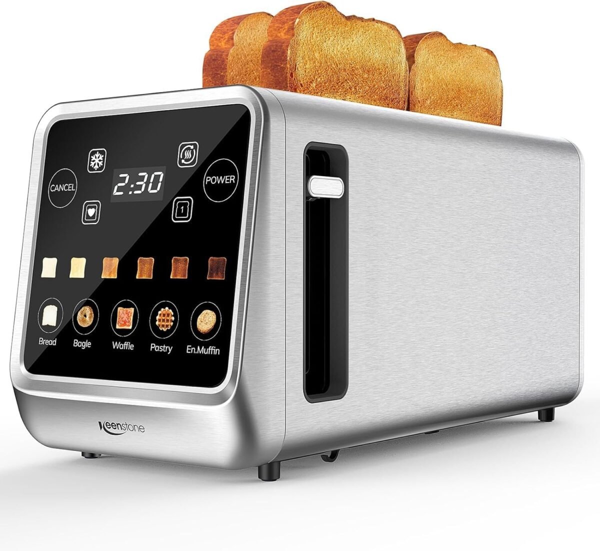 Keenstone toaster 4 slice digital smart toaster with touchscreen mem.jpg