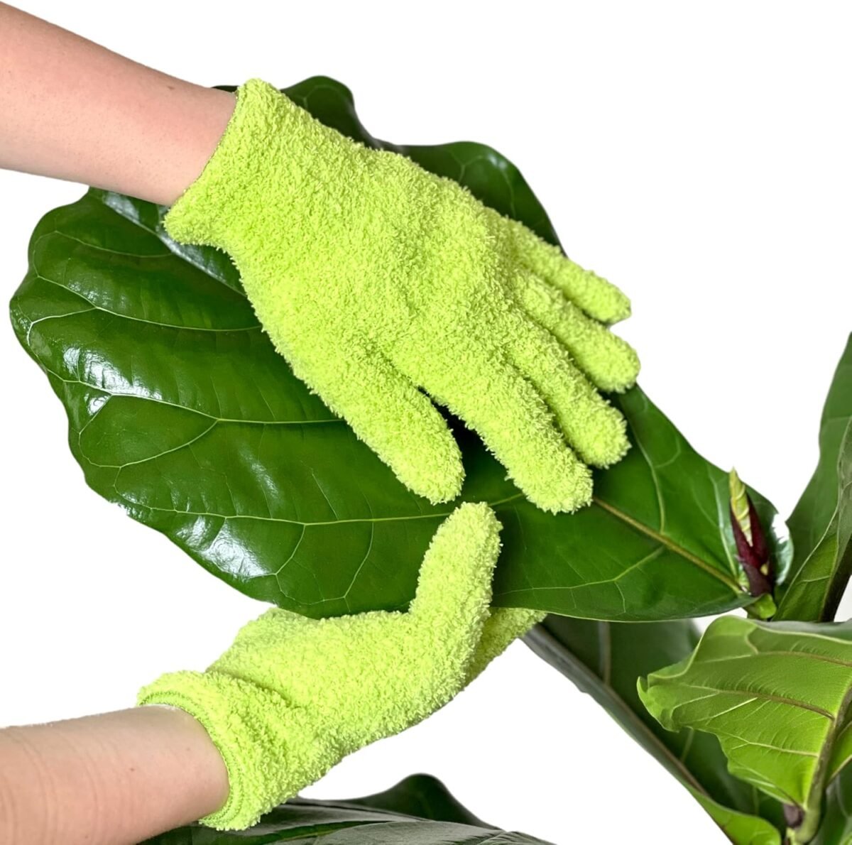 Microfiber dusting gloves for plants premium gentle traps dust wa.jpg