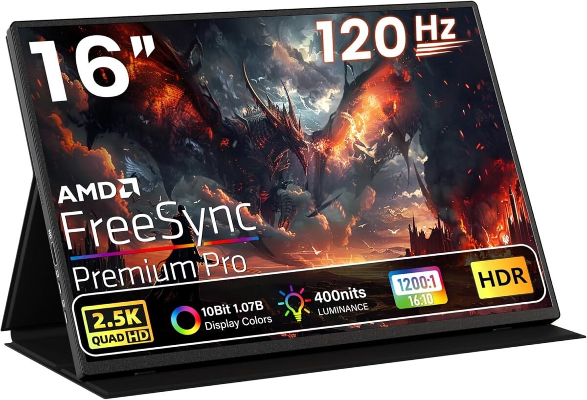 Portable gaming monitor 16 inch qhd 2.5k 2560x1600 1610 120 hz free s.jpg