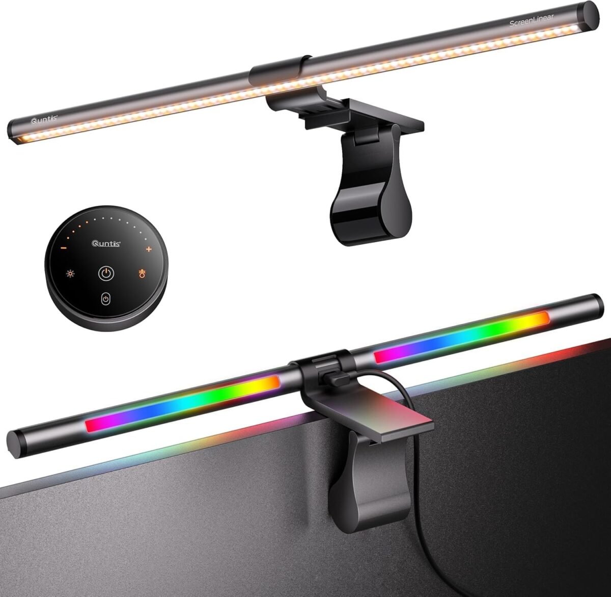 Quntis rgb pro monitor light bar with remote 15 modes gaming backlig.jpg