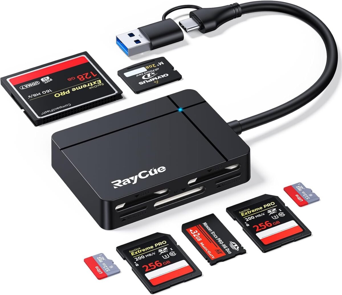 Raycue usb c usb3.0 multi sd card reader 7 in1 memory card reader for.jpg