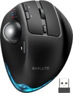 Sablute wireless trackball mouse ergonomic bluetooth rechargeable com.jpg