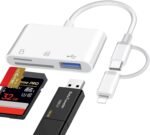 Sd card reader for iphone ipad mac lightning usb c dual interface m.jpg