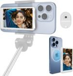 Selfie monitor screen for iphone 12 16 magnetic back camera vlog mon.jpg
