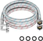 Stainless steel washing machine hoses with 90 degree 6ft elbow univers.jpg