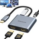 Vienon usb c to dual hdmi adapter 4k@60hz usb c hub hdmi adapter for.jpg