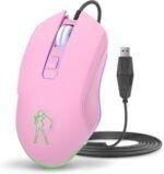 Wired usb computer mouse pink7 colors backlitsilent buttons for macb.jpg
