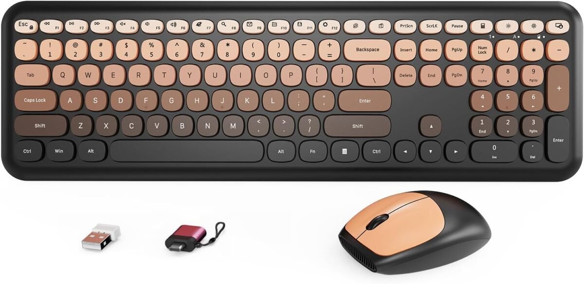 Wireless keyboard and mouse combo full size retro typewriter keyboard.jpg