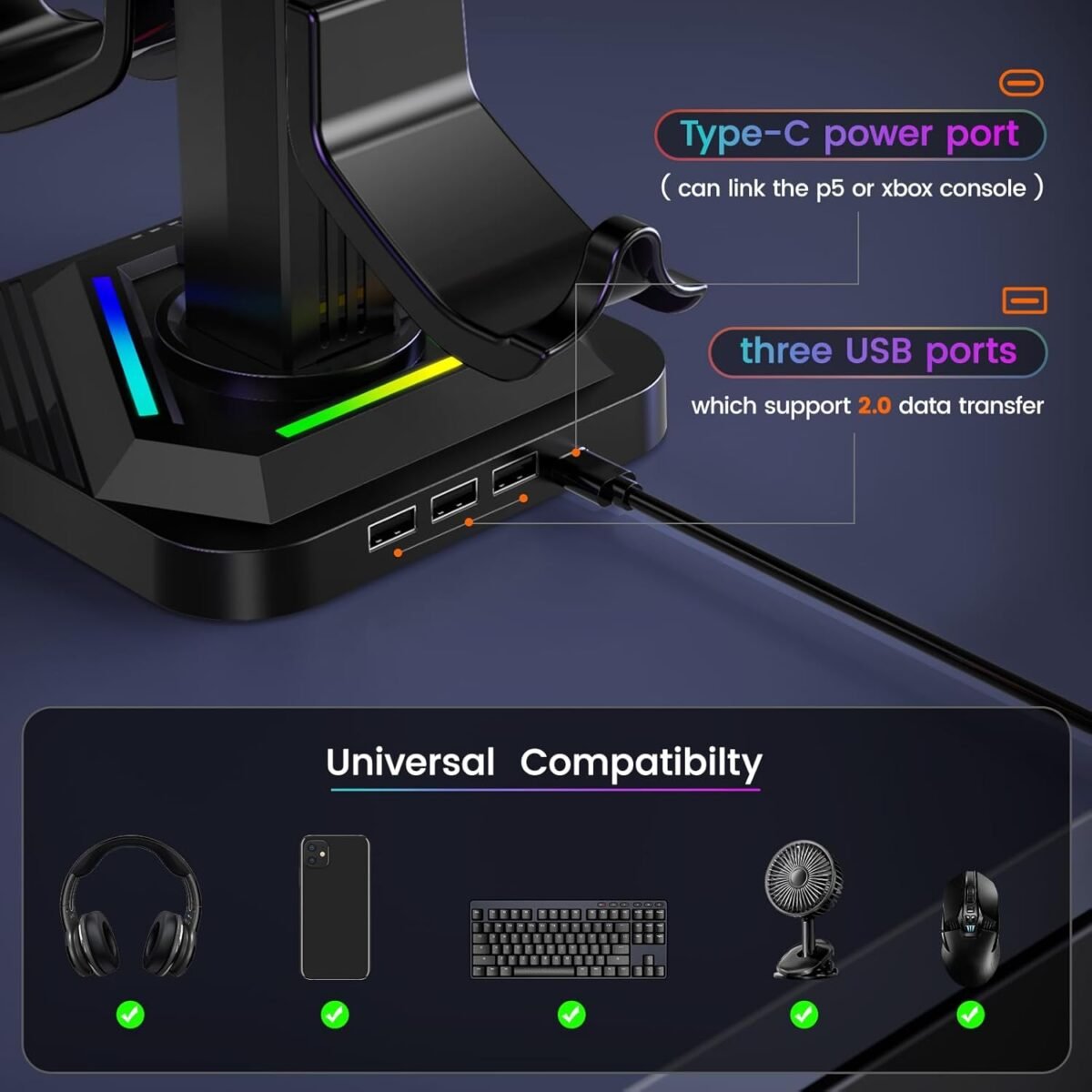 1756879217 headphone stand for deskheadset stand controller holder with usb ch.jpg