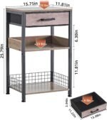 1756882934 lerliuo grey printer stand with fabric drawer 3 tier industrial side.jpg