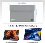 1757733162 arzopa 16.1 portable monitor sleeve bag pu leather case for travel m.jpg