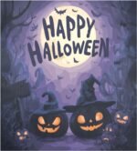 1759035942 halloween pumpkin violet dishwasher magnet cover kitchen halloween dec.jpg