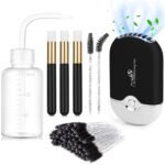 Eyelash cleaning kit mini portable lash fan with 50 shampoo brushes.jpg