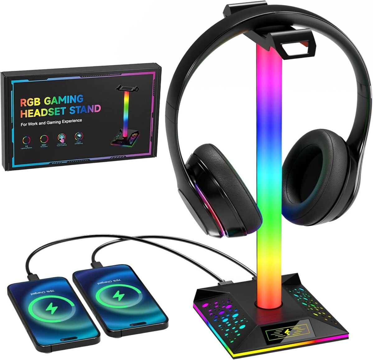 Hcman headphone stand gaming headset holder rgb pc gaming accessories.jpg