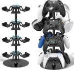 Headset stand 4 tiers for desk rotatable gaming controller stand for.jpg