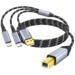 Printer cableusb cusb a to usb b cable，high speed nylon braided scan.jpg